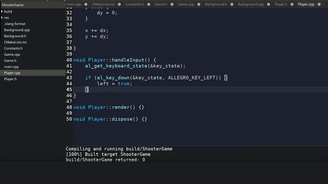 Shooter Game Tutorial With C++ and Allegro 5 - 04: The Player смотреть онлайн