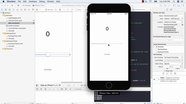Our first iOS 11 Application: Bullseye #4 - The Slider смотреть онлайн