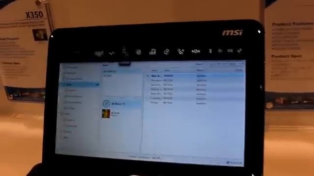 MSI Wind U135 running SUSE Moblin Linux смотреть онлайн