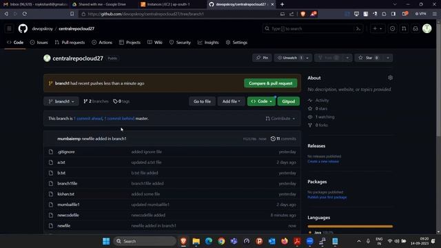 AWS DevOps Training Day-19 | GIT HUB Part-5 | #devops #aws #linux #devopstrainingvideos #github #gi смотреть онлайн