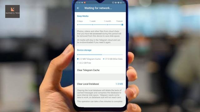 How to delete Telegram data. || How to delete download photos,videos, documents by telegram. смотреть онлайн