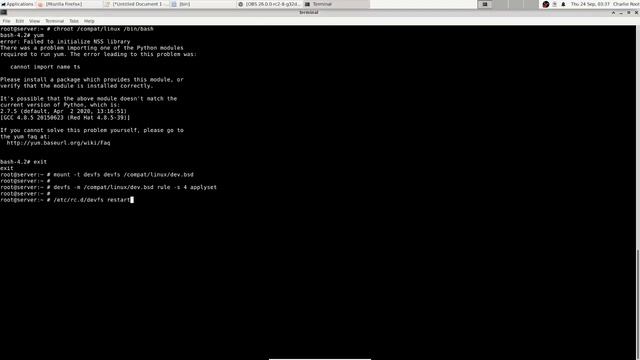 How to run Yum package manager in FreeBSD`s Linuxulator (Compat/Linux) смотреть онлайн