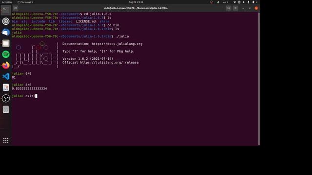 Breve guía de instalación de Julia (Linux) смотреть онлайн