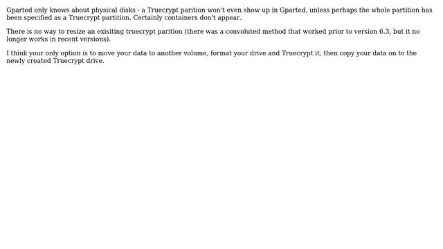 Ubuntu: Can I use gparted to resize a Truecrypt-encrypted partition? (3 Solutions!!) смотреть онлайн