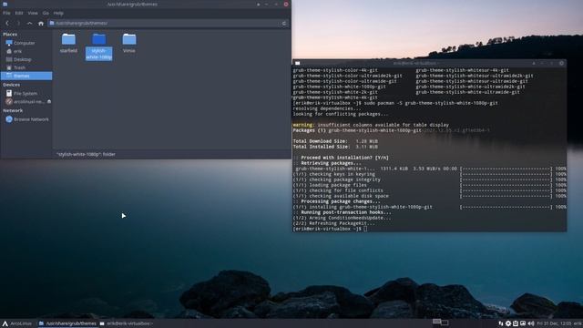 ArcoLinux : 2498 - 54 grub themes have been added to the repo - how to apply a grub theme смотреть онлайн