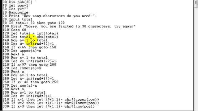 BASIC Programming Lesson 23 - Password Generator смотреть онлайн