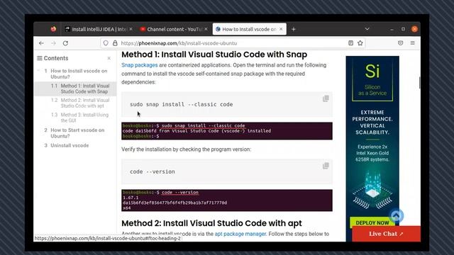 Visual Studio Code installation on Linux смотреть онлайн