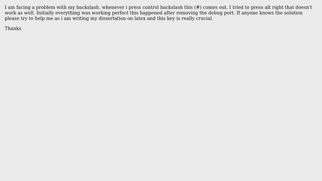 Ubuntu: Backslash not working смотреть онлайн