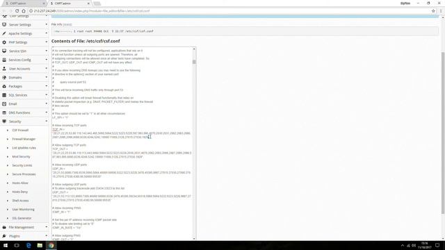 CSF Firewall - CentOS Web Panel смотреть онлайн