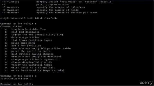 027 Managing the filesystem, Part 1 df, fdisk, parted, mkfs смотреть онлайн