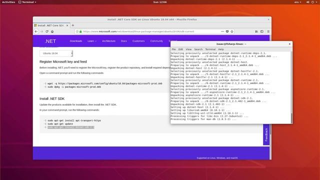 F# and .NET Core - Installing F# on Linux смотреть онлайн