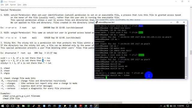 Special Permissions in linux смотреть онлайн