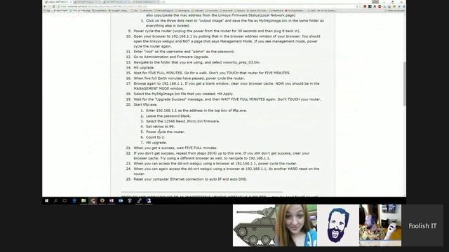 Foolish Tech Show (DD-WRT on Linksys WRT-54g) смотреть онлайн