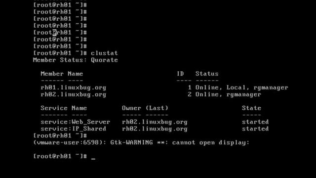 RedHat Cluster Demo on VMware Workstation - Part02 смотреть онлайн