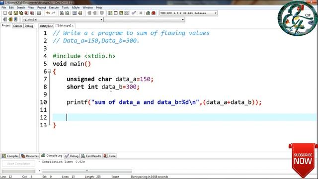 C Tutorial 2: What is Data types,Keywords,Identifiers,Type qualifiers? in Tamil смотреть онлайн