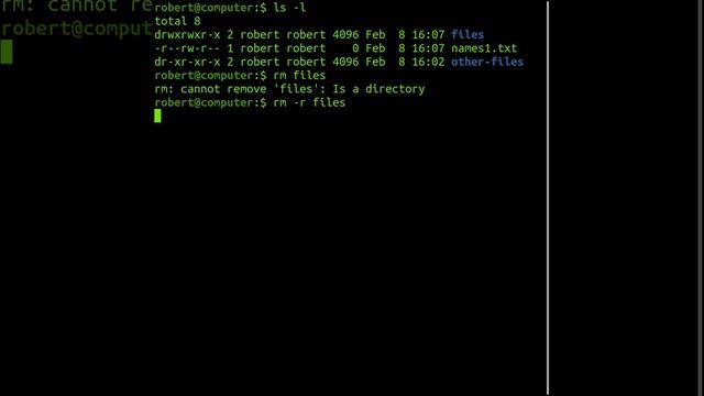 The 'rm' Command In Linux смотреть онлайн