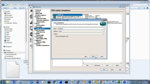 Adding Cisco IOS images to GNS3 2 0 3 смотреть онлайн