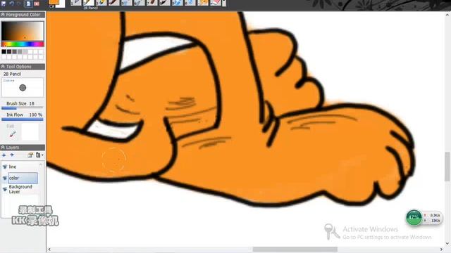 enjoy to draw GARFIELD with Huion H610 pro смотреть онлайн