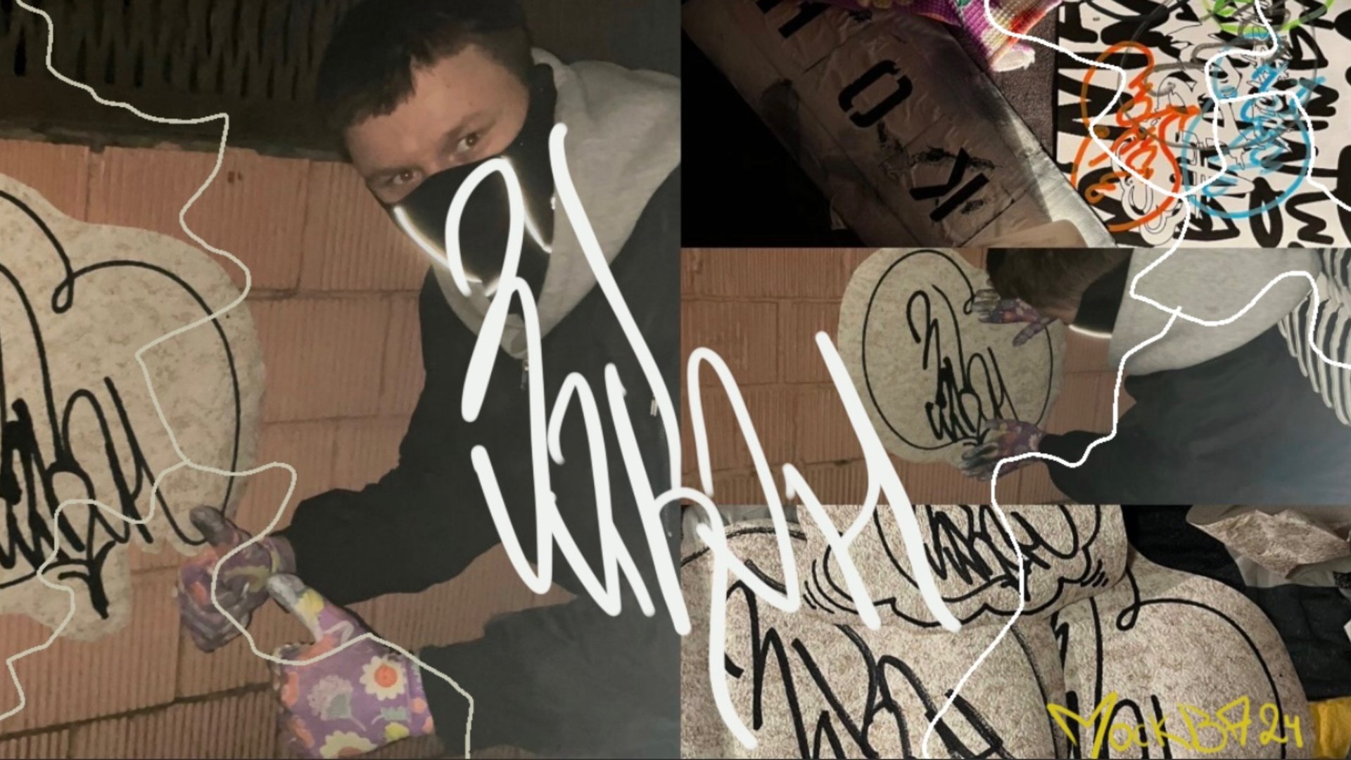 Теггинг и стикербомбинг самодельными стикерами | Tagging And Stickerbombing On Homemade Stickers