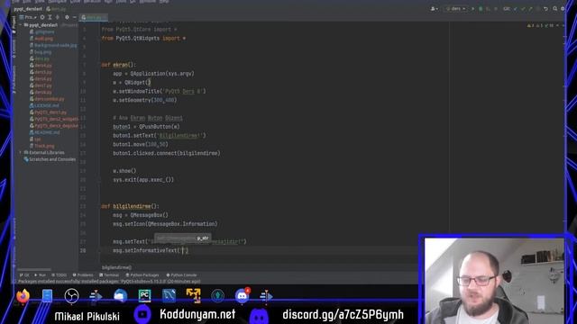Python PyQt5 Arayüz Dersleri - Ders8 Uyari Ekrani смотреть онлайн