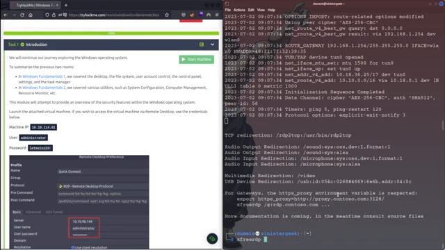 xfreerdp for tryhackme смотреть онлайн