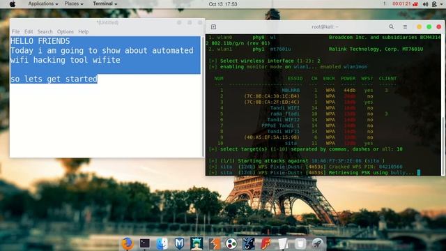 wifite automated wireless auditor | Analyse wifi networks смотреть онлайн