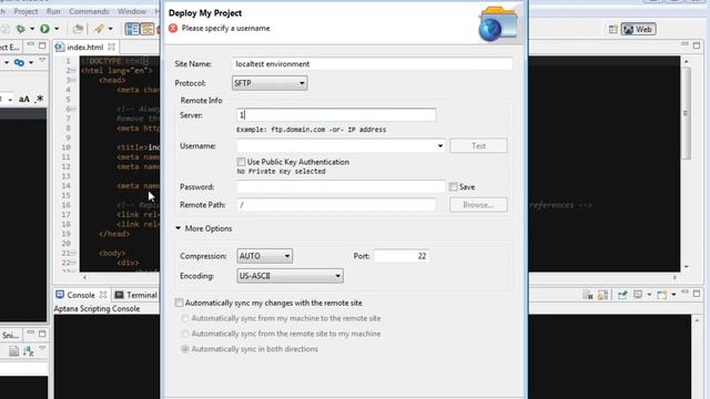 How to: Deploying a website with Aptana Studio смотреть онлайн