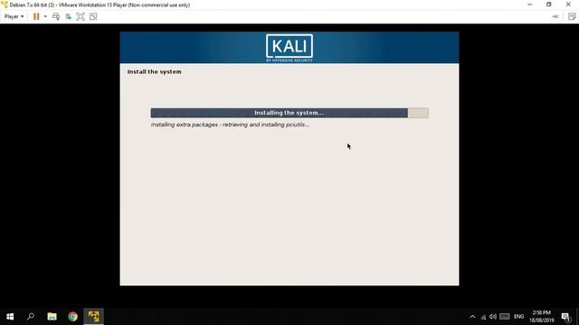 How to Install Kali Linux on VMware Workstation 15 смотреть онлайн