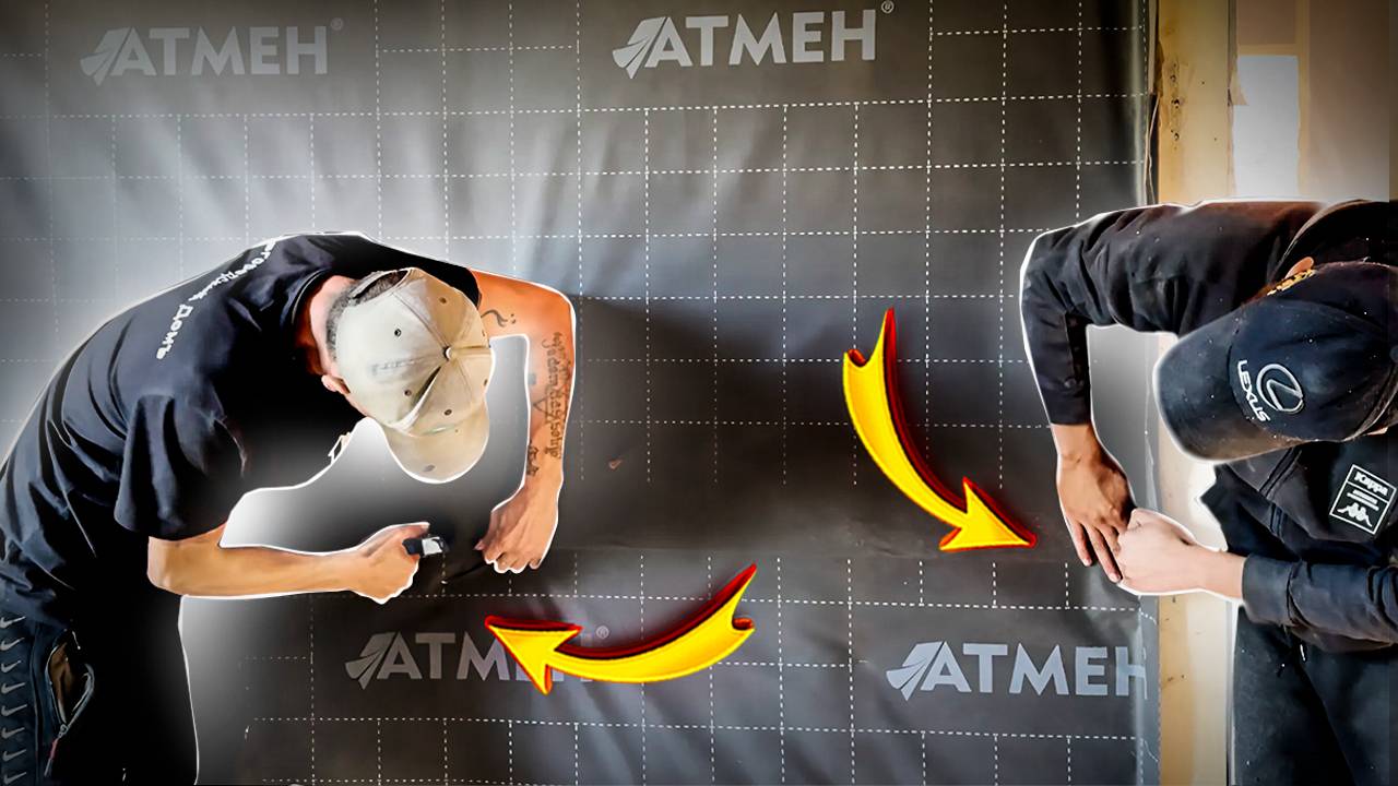 Монтаж ветрозашитной мембраны АТМЕН на перегородках смотреть онлайн