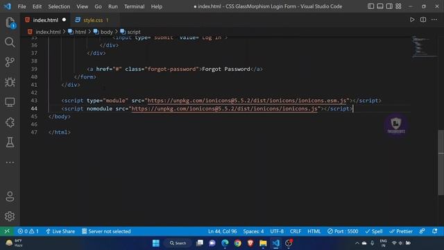 Web3 Tutorial Clay Morphism Login Form Using HTML & CSS | UI/UX Design смотреть онлайн