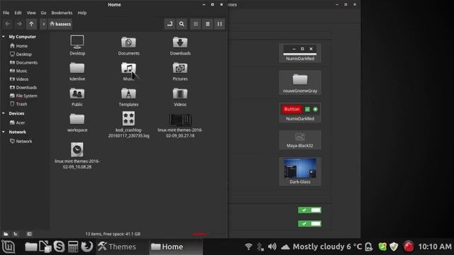 Linux Mint Cinnamon Minimalistic look смотреть онлайн