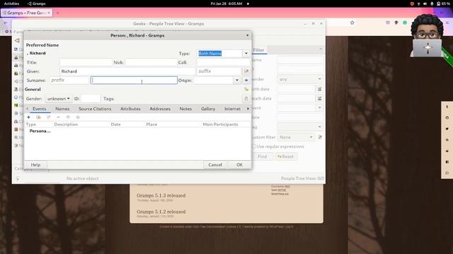 Gramps Genealogy App For Linux, Windows, Or Macs