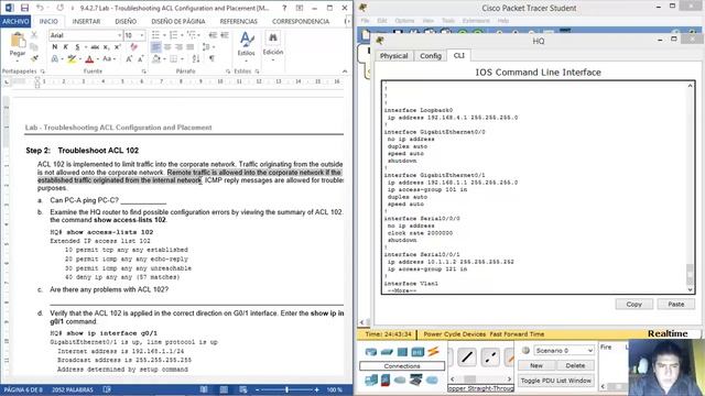 9.4.2.7 Lab - Troubleshooting ACL Configuration and Placement смотреть онлайн