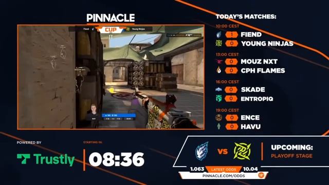 🔴 LIVE | Fiend VS Young Ninjas | Pinnacle Cup #2| 🔴 CSGO LIVE [EN] смотреть онлайн