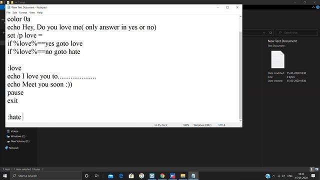 how to create a simple virus/I love you virus using notepad/which shutdown your pc смотреть онлайн