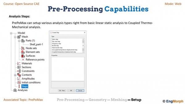 Introduction to PrePoMax an Open Source Pre & Post Processor for CalculiX Finite Element Solver