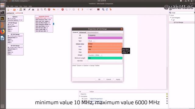 GNU Radio Companion + HackRF: Osmocom Source Block смотреть онлайн