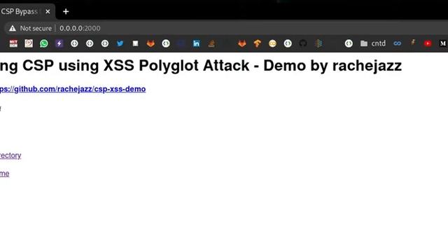 CSP Bypass using Polyglot File Demo смотреть онлайн