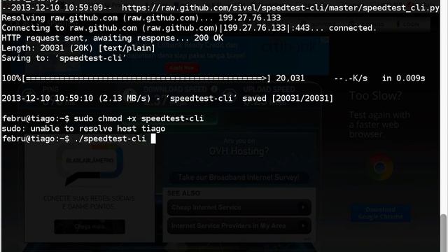 install speedtest-cli speed test console смотреть онлайн