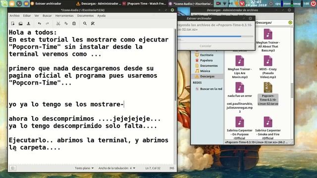 Ejecutar PopCorn-Time desde la terminal sin instalar en linux-mint смотреть онлайн