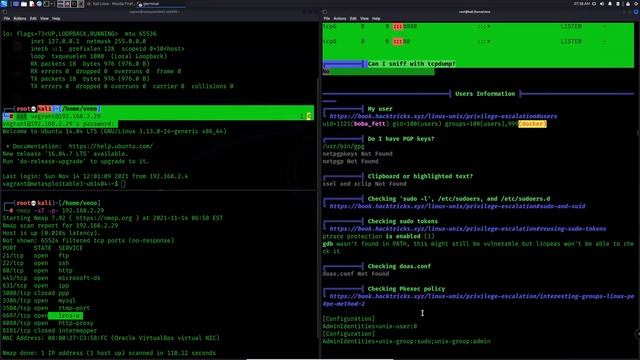 LinPEAS Privileges Escalation (Linux) | تصعيد الصلاحيات لينكس смотреть онлайн