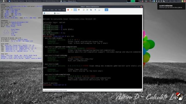 Installer et définir ZSH par défaut dans Calculate Linux Scratch смотреть онлайн
