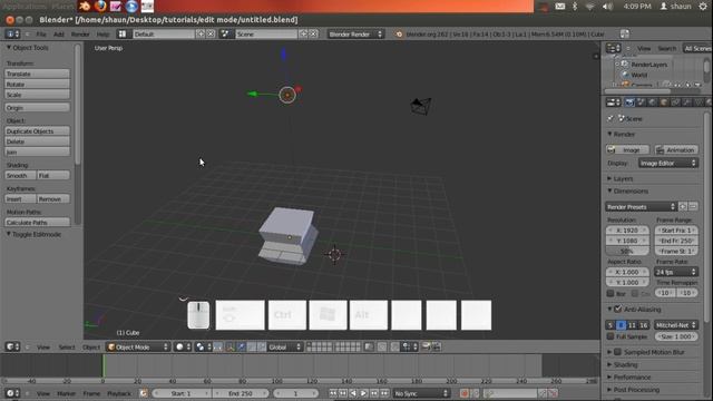Blender 2.6: Border Tool Select смотреть онлайн