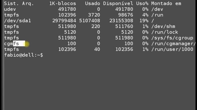 NC UFPR | Linux: comando df смотреть онлайн