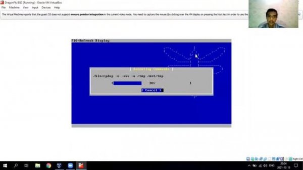 Install DragonFly BSD - Virtual Box | MSO