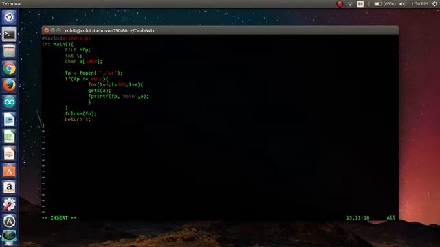 C program for print the output in another terminal in linux смотреть онлайн