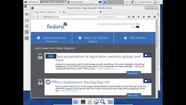Fedora Linux 22 avec xfce смотреть онлайн