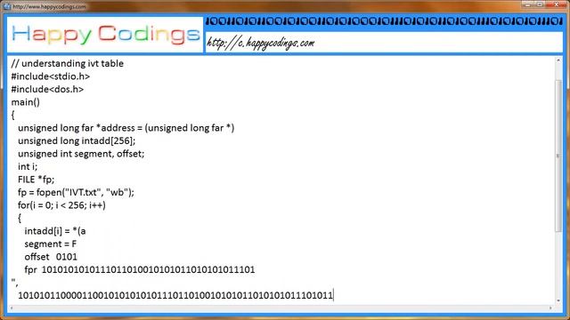 Understanding IVT table C Code Example смотреть онлайн