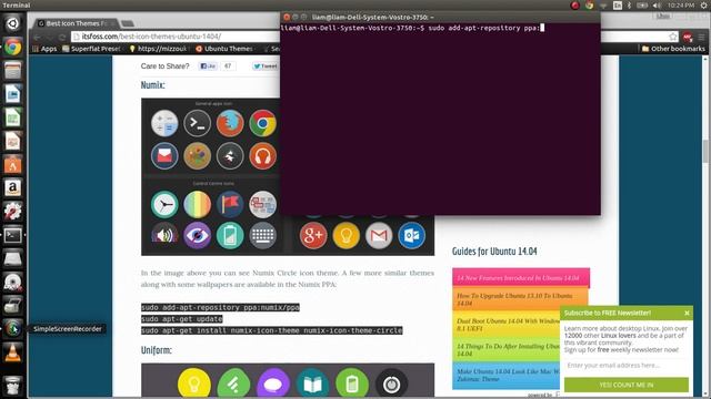 How to change ICONS in Ubuntu 14.10 смотреть онлайн