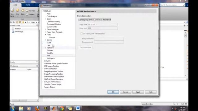 Proxy Settings in Matlab... смотреть онлайн